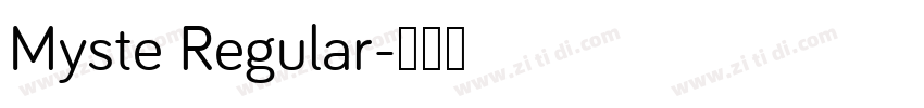 Myste Regular字体转换